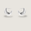 Crescent Moon Hoop Earrings