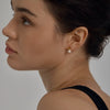 Golden Mini Pearl Studs